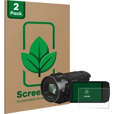 Afbeelding van ScreenLeaf Screenprotector voor Panasonic HC VX3 Duurzame schermbescherming Folie Beschermfolie transparant (2 Stuks)