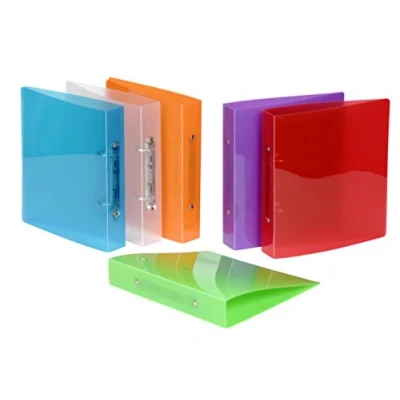 Afbeelding van Viquel 909083 08 A5 Propyglass Perforation Office Binder, willekeurige kleuren, 1 eenheid