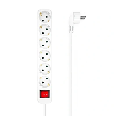 Afbeelding van Stopcontactenstrip 6 Tomas met Interruptor Aisens A154 0535 Wit 1,4 m