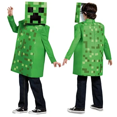 Afbeelding van Disguise Officieel Classic Minecraft kostuum voor kinderen, jongens, creeper kostuum, carnavalskostuum, kinderverjaardag,