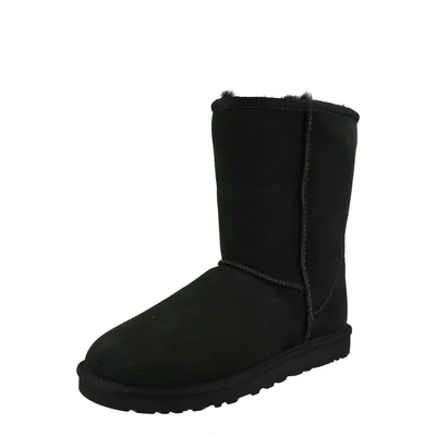 Afbeelding van UGG Classic Short suède enkelboots zwart
