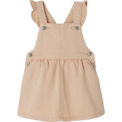 Afbeelding van Vertbaudet Salopettejurk baby schouderbandjes met ruches