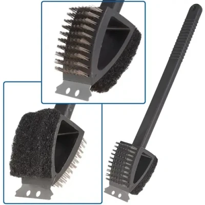 Afbeelding van GEKO 3in1 barbecue grill brush with scraper and sponge