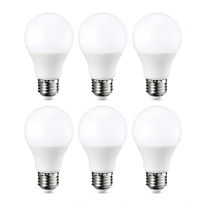 Afbeelding van Amazon Basics Ledlamp, E27, 9 W (vervangt 60 W), warm wit, dimbaar, verpakking van 6