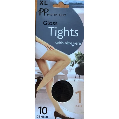 Afbeelding van Pretty Polly 10 denier gloss Tights with aloe vera XL
