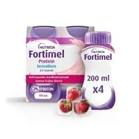 Afbeelding van Fortimel Protein 2.4kcal Verfrissende Aardbei 4x200ml