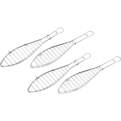 Afbeelding van Tepro visbraadtje, zilver, set van 4