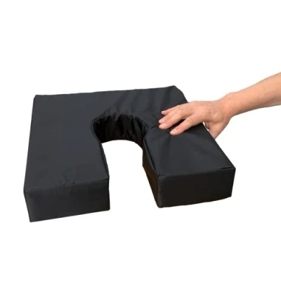 Afbeelding van Gar Medical kussen tegen decubitus in hoefijzervorm, waterdicht, ademend, anatomisch schuim, HR comfort, voor aambeien en stuitbeen, uniseks, orthopedisch