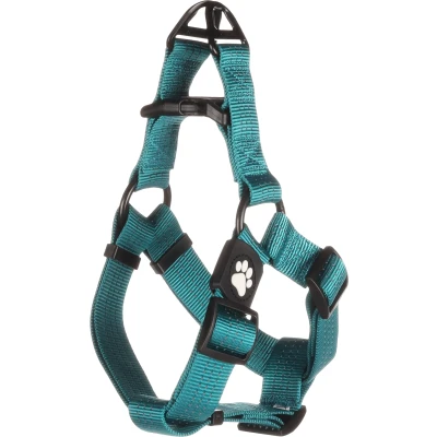 Afbeelding van Het beste SEO titelvoorstel zou zijn: &quot;Hondentuig Step &amp; Go Zorba turquoise Comfortabele pasvorm voor jouw hond&quot; (55 karakters) Blauw / L 50 70cm