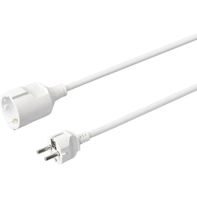 Afbeelding van Sygonix SY 4872638 Stroom Verlengkabel 16 A Wit 5.00 m H05VV F 3G 1,5 mm²
