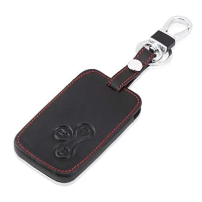 Afbeelding van Happyit Lederen auto afstandsbediening case cover voor Renault Megane R.S. Scene 3 toetsen kaartsleutel Smart Key