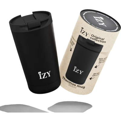 Afbeelding van Thermosmok IZY Matte Black 350 ml