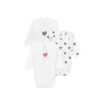 Afbeelding van Petit Bateau Newborn BÉBÉ LOT Unisex 3 PACK Body voor kinderen, Maat: 46, Marshmallow/multicolor