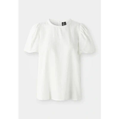 Afbeelding van Vero Moda Vmpretty SS WVN GA NOOS Blouse, Dames, Maat: XS, Snow white