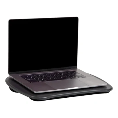 Afbeelding van Mind Reader Lap top Bureau met Kussens en Handvat, Zwart