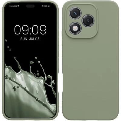Afbeelding van kwmobile telefoonhoesje geschikt voor HONOR 400 Lite Hoesje smartphone Precisie camera uitsnede In grijsgroen