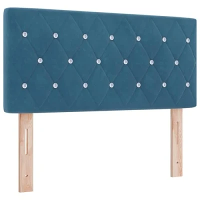 Afbeelding van vidaXL Hoofdbord Crystal Button Tufted Donkerblauw 100 cm Fluweel