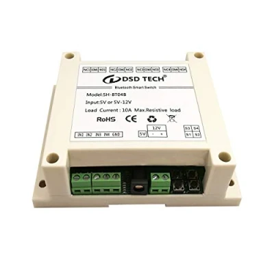 Afbeelding van DSD TECH SH BT04B 4 kanaals Bluetooth relais V2 Ondersteuningstimer en beveiligingscode
