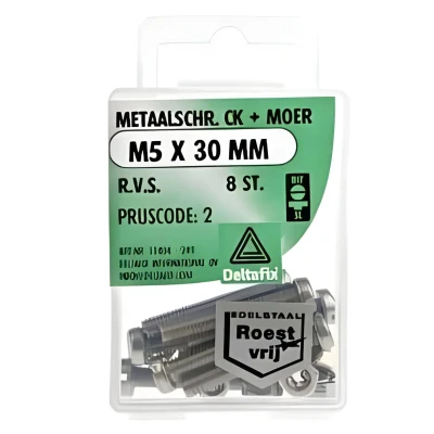 Afbeelding van METAALSCHR. + MOER CK m5 x 30mm
