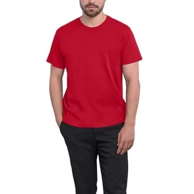 Afbeelding van Herenshirt &#039;Heavy Luxury Roundneck Tee&#039; met korte mouwen Red L