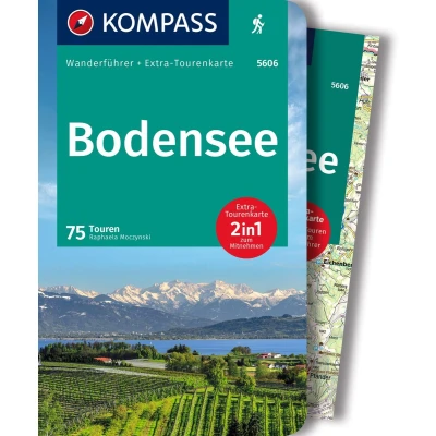 Afbeelding van KOMPASS Wanderführer Bodensee, 75 Touren mit Extra Tourenkarte: GPS Daten zum Download: 5606