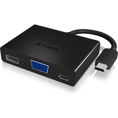 Afbeelding van ICY BOX IB DK4032 CPD Combo adapter voor notebooks