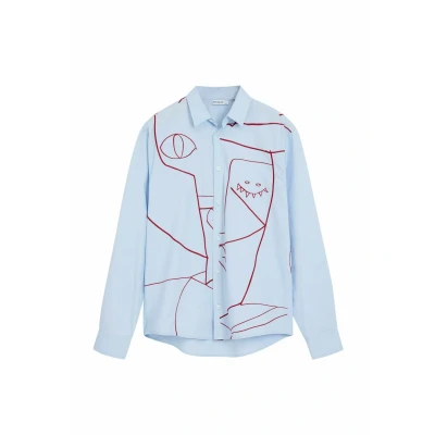 Afbeelding van Desigual Overhemd, Heren, Maat: Large, Blue