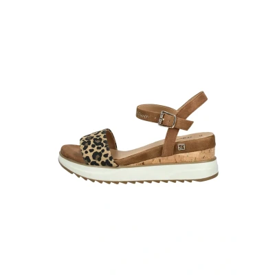 Afbeelding van s.Oliver Sandalen met sleehak, Dames, Maat: 36, Leopard comb Kunststof