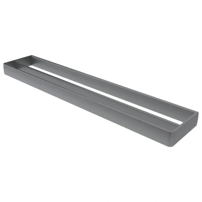 Afbeelding van Haceka aline dubbele handdoekhouder grijs aluminium 60cm 120 1208699