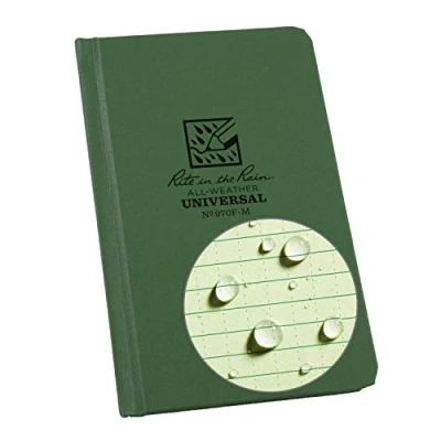 Afbeelding van Rite in the Rain Universal Fabrikoid, Side Bound Book, 4¼ x 6¾&quot; (80 vellen) Groen