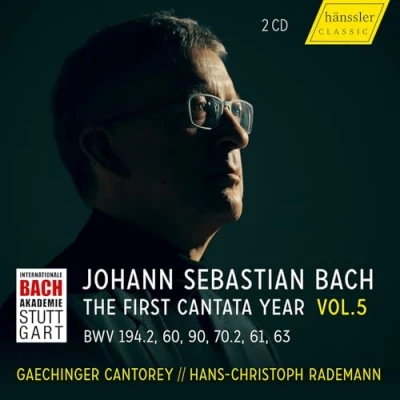 Afbeelding van Hans Christoph Rademann, Gaechinger Cantorey Bach: The First Cantata Year Vol.5 Bwv 194.2 :60 :90 :70 (2 CD)