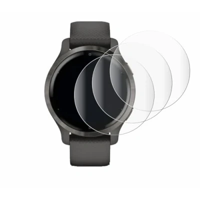 Afbeelding van Savvies Screenprotector voor Garmin Venu 2S Folie Beschermfolie transparant volledig dekking (4 Stuks)