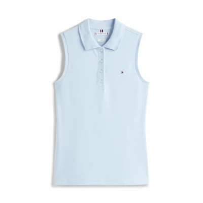 Afbeelding van Tommy Hilfiger Sleeveless Top, Dames, Maat: XXL, Sky blue
