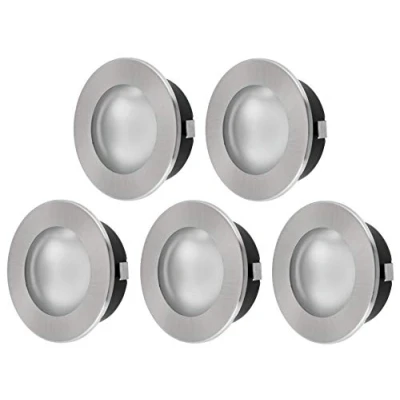 Afbeelding van HAVA volledig metalen inbouwspots G4 12 V met glazen afdekking inbouw Ø 60 mm 5 pack