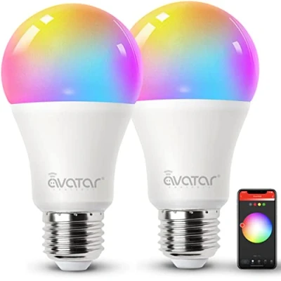 Afbeelding van Alexa lamp, E27, Smart led kleurverandering, RGBCW 9 W, 900 lm, dimbaar licht, 3000 K 6200 K, wifi wifi, Brine, verlichtingsmiddelbesturing compatibel met Echo/Google Home