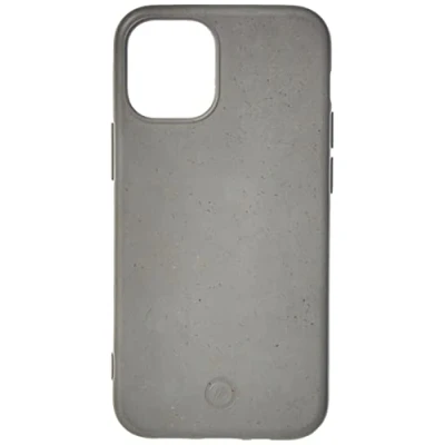 Afbeelding van MUVIT BAMBOOTEK PEBBLE CASE: APPLE IPHONE 12 MINI BACK COVER GRIJS