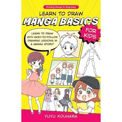 Afbeelding van Learn to draw manga Basics for Kids: with easy follow drawing lessons in a story! (Volume 1)