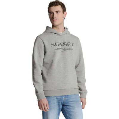 Afbeelding van No Excess Mannen Sweater Met Capuchon Grey Melange L