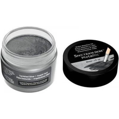 Afbeelding van Spectrum Noir Metallic Vloeibare Inkt 30ml Tarnished Silver (Aangetast Zilver)