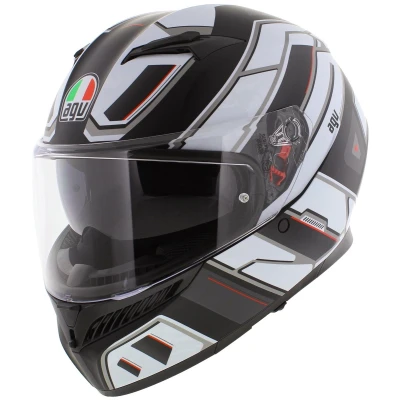Afbeelding van AGV K3 Rivia Helm, zwart wit, afmeting 2XL voor man