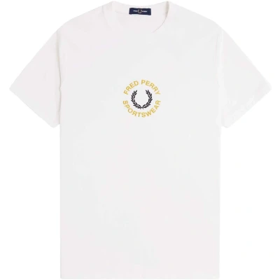 Afbeelding van Fred Perry Tshirt print, Heren, Maat: Large, Snow white
