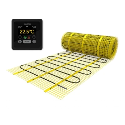 Afbeelding van MAGNUM Heating Mat Set 2,25 m² / 338 Watt met MRC thermostaat Zwart Elektrische Vloerverwarming