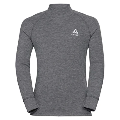 Afbeelding van Ondershirt Odlo Kids BL Top Turtle Neck LS Active Warm Eco K Steel Grey Melange Maat 140