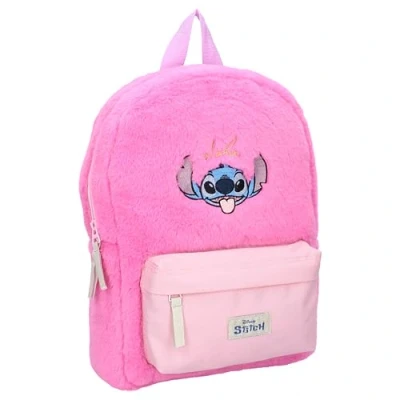 Afbeelding van Stitch So Charming Rugzak Roze Faux Fur
