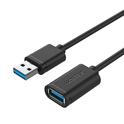 Afbeelding van UNITEK Verlengkabel 1,5 Meter USB SuperSpeed 3.1 Gen 1 │ A male naar female Verlenging voor printer, toetsenbord, kaartlezer 5Gbps