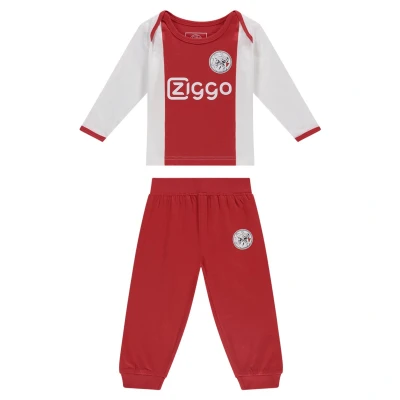 Afbeelding van Ajax baby pyjama wit rood Ziggo