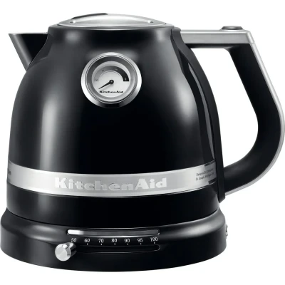 Afbeelding van KitchenAid Artisan Waterkoker Met Temperatuurregeling 1,5l 5kek1522 Onyx Black