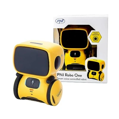 Afbeelding van PNI ROBO1 Robo One interactieve intelligente robot, spraakbesturing, aanraaktoetsen, geel