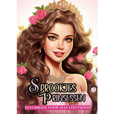 Afbeelding van Sprookjes Prinsessen Kleurboek voor Alle Leeftijden: 25 Kleurplaten Urenlang Plezier en Ontspanning