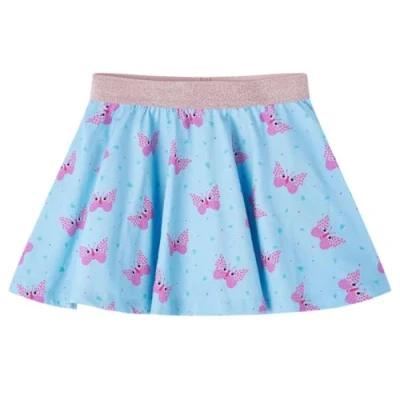 Afbeelding van Kinderrokje vlinderprint 140 blauw